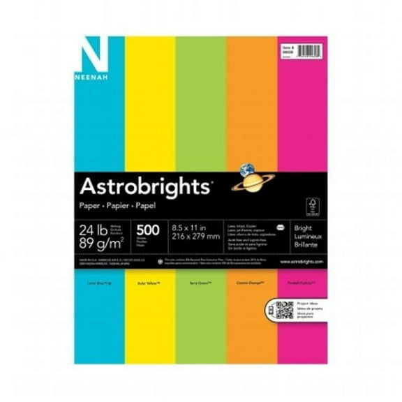 Neenah Paper WAU 8.5 x 11 in.- Astrobrights Premium Color Paper