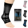 thumbnail image 1 of Neenca 2-Pack Ankle Brace Support for Men & Women,Plantar Fasciitis Socks with Arch Support Compression Ankle Support Foot Sleeve,Ligament Damage, Achilles Tendonitis, Sprained Ankle, 1 of 9