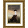 thumbnail image 1 of Neer, Ildiko 13x18 Gold Ornate Wood Framed with Double Matting Museum Art Print Titled - Windy Day, 1 of 4