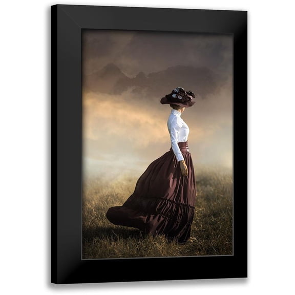Neer, Ildiko 17x24 Black Modern Framed Museum Art Print Titled - Windy Day