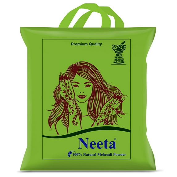 Neeta 100% Natural Henna for Hair Color, Henna with GI Tag for Hair, Rich Brown shades, 17.64 oz