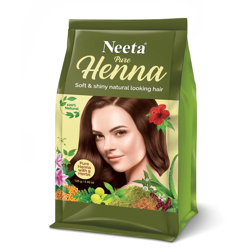 Neeta 100% Natural Pure Henna with 9 Herbs for hair, Chemical Free