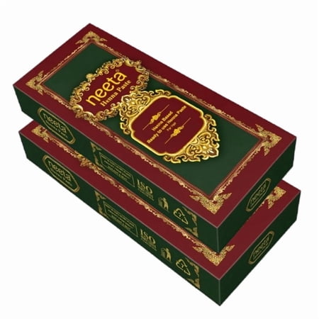 Neeta 8 Pack Ready to Use Henna Paste for Hair, Reddish Brown Color, Perfect Hair Coloring Paste, 3.24 oz