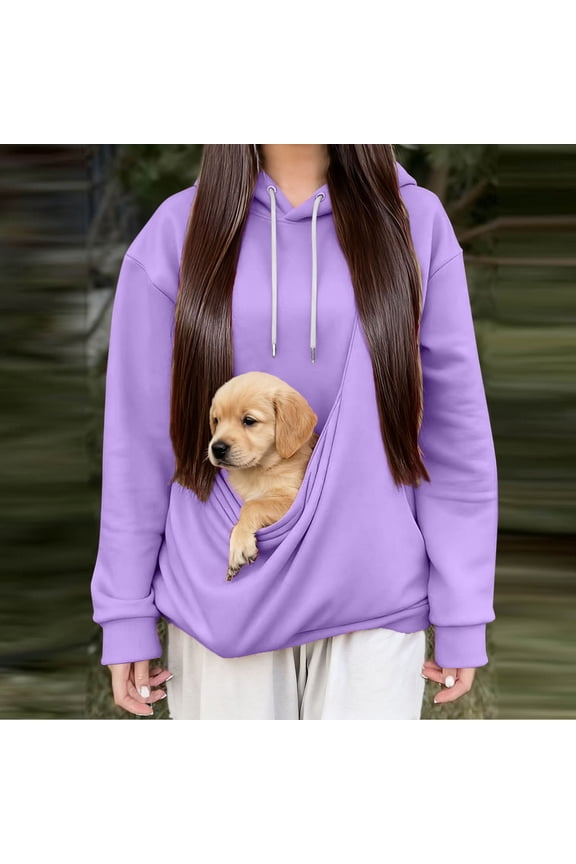 Cat Dog Carrier Hoodies Puppy Kitten Carrying Sweatshirt Large Pet Pocket Pullover Top Unisex Kangaroo Hoodies
