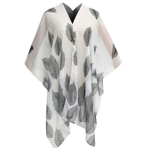 Neewe Chiffon Printed Scarf Shawl 2 in 1 Manufacturer Direct 2025 Summer Women Casual Sunscreen Wrap