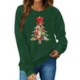 thumbnail image 1 of Neewe Christmas Sweatshirt for Women Crewneck Lightweight Long Sleeve Shirt Xmas Holiday Party Pullover Sweater Tops, 1 of 5
