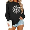 thumbnail image 1 of Neewe Christmas Sweatshirt for Women Crewneck Lightweight Long Sleeve Shirt Xmas Holiday Party Pullover Sweater Tops, 1 of 8