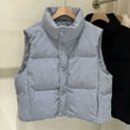 thumbnail image 1 of Neewe Cropped Puffer Vest Women Zip Up Stand Collar Sleeveless Padded Crop Puffy Vests, 1 of 4