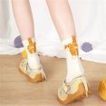 thumbnail image 1 of Neewe Cute Cats Pattern Crew Socks for Women Funny Novelty Summer Casual Socks, 1 of 4