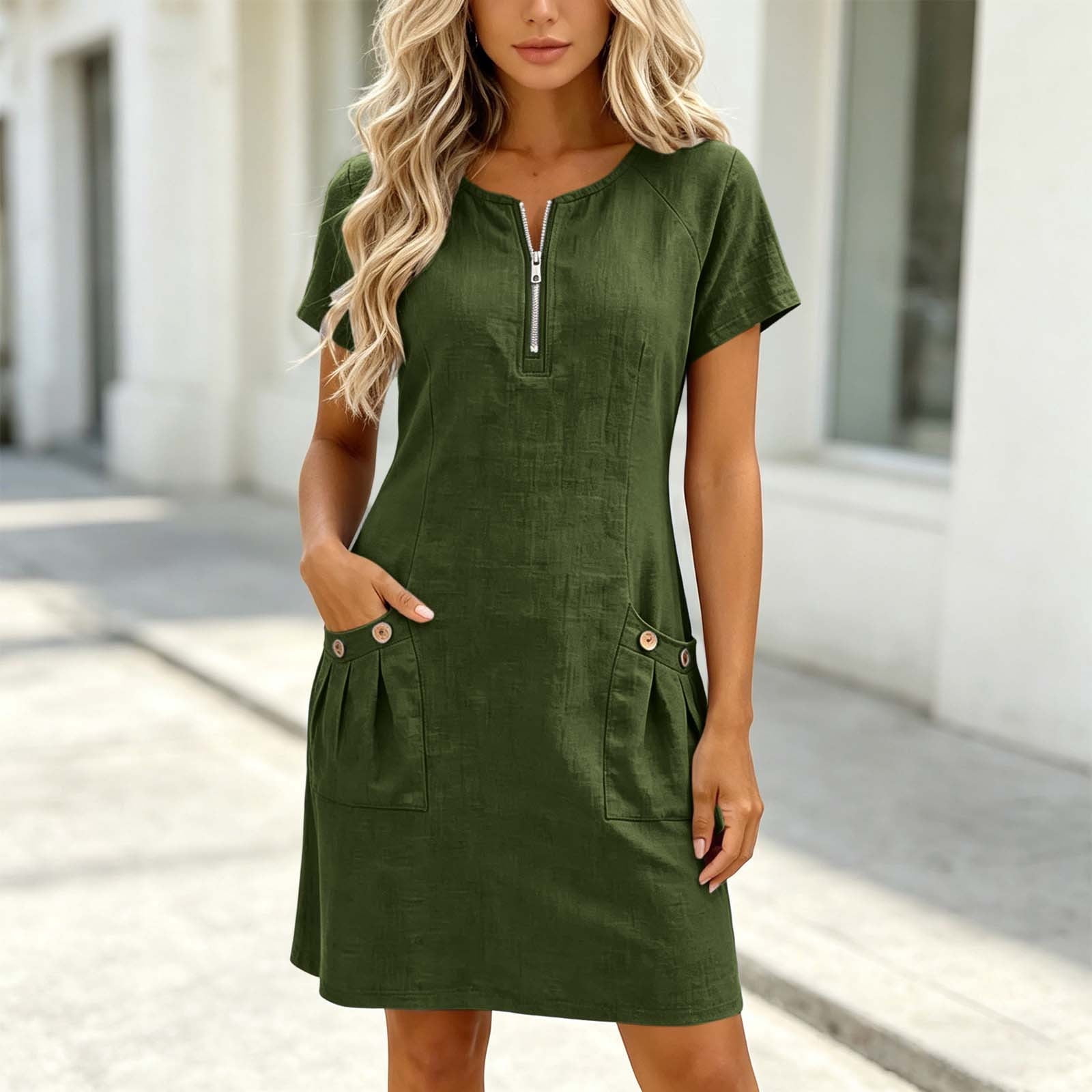 where to buy cute country dresses HUHOT Teen Summer Petite Mini for Women 5 Ft Church Spring Dress 2025 Short Sleelve Casual Sun Sundress with Pockets Red Floral Scoop Neck Milkmaid Concert at Amazon Women's Size:5-6T Super cute and comfortable Free People dresses the perfect birthday dress