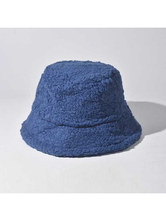 Faux Fur Winter Bucket Hat for Women Men Fuzzy Warm Hat Women's Furry Fisherman Cap for Casual, Trips, Sports, Skiing