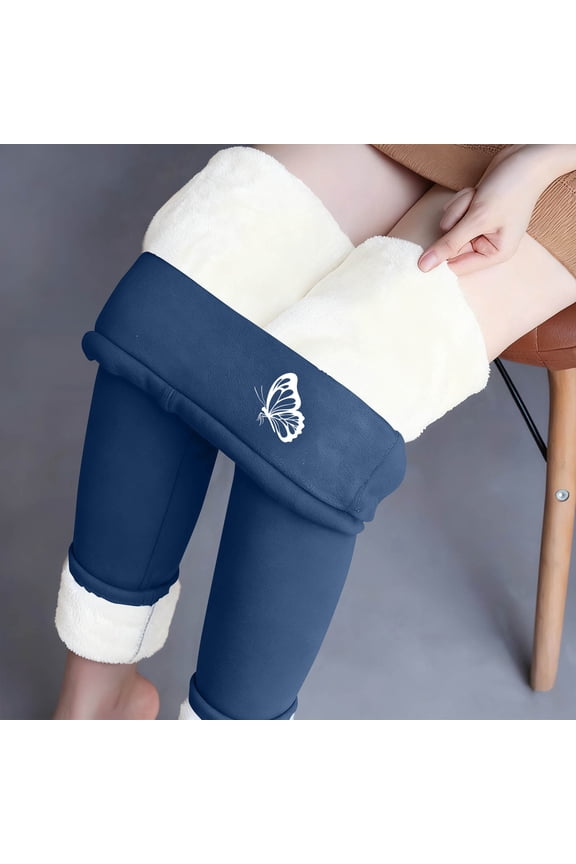 Fleece Lined Leggings Women Thick Thermal Warm High Waisted Pants for Winter Snow