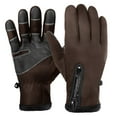 thumbnail image 1 of Neewe Fleece Lined Windproof Ski Gloves Outdoor Sports Anti Skid Zipper Thermal Gloves, 1 of 2