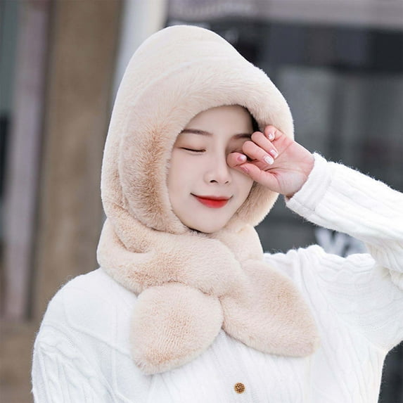 Neewe Fleece Ski Mask for Men Women Winter Face Masks Windproof Hooded Scarf Cold Weather Hat Neck Warmer