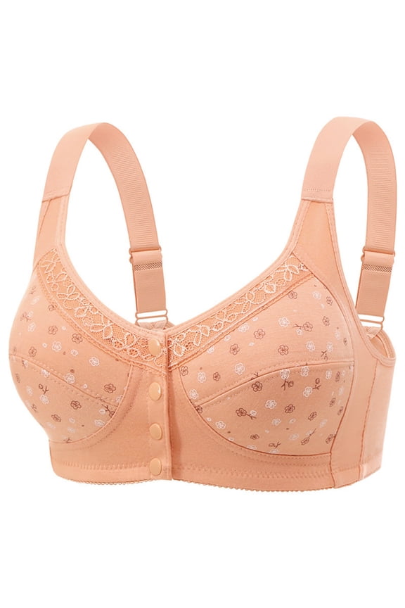 Front Closure Bras for Women No Underwire Comfortable Full Coverage Front Closure Bralettes Wireless Wirefree Everyday Bras