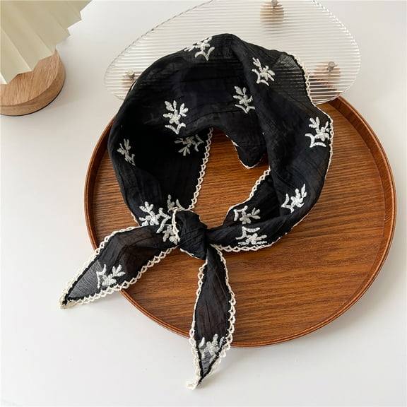 Neewe Hair Bandanas Head Kerchief for Women Girls Tie-Back Boho Hair Scarf Headband Bandana Triangle Head Scarf