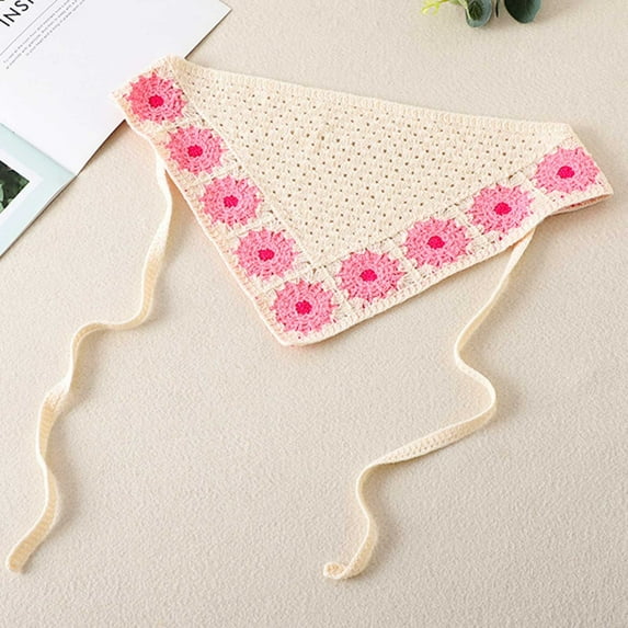 Neewe Hair Bandanas Head Kerchief for Women Girls Tie-Back Boho Hair Scarf Headband Bandana Triangle Head Scarf