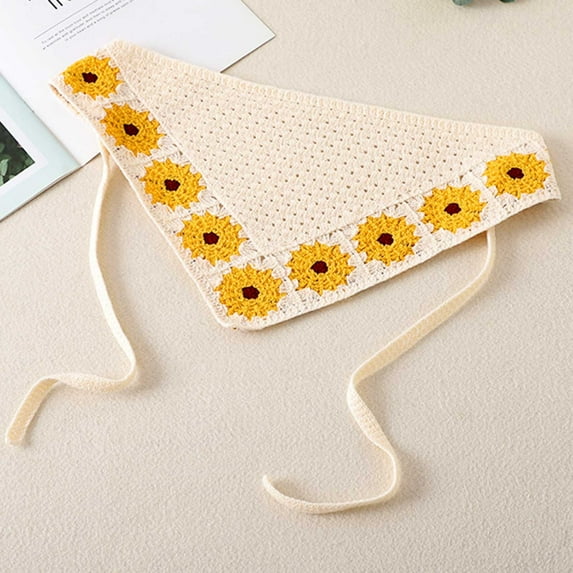 Neewe Hair Bandanas Head Kerchief for Women Girls Tie-Back Boho Hair Scarf Headband Bandana Triangle Head Scarf