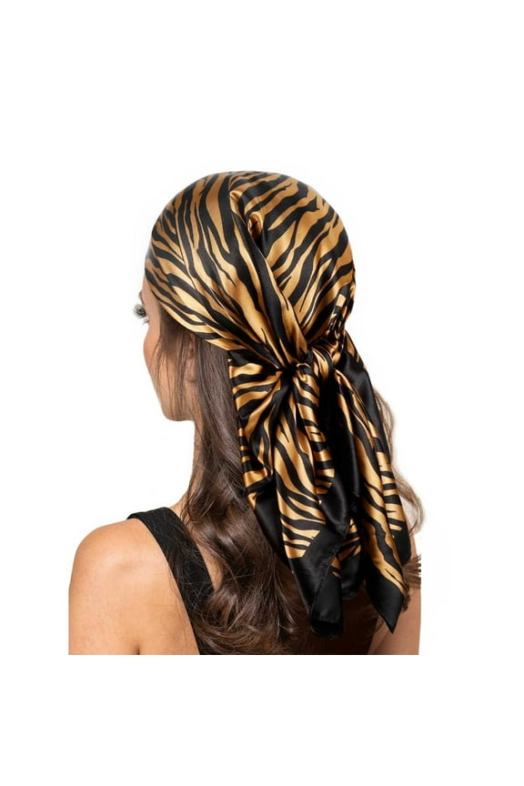 Hair Bandanas Scarf For Women Lightweight Fashion Neck Silk Satin Head Scarves For Sleeping Handbags Scarf 90CM Imitation Silk Big Scarf Hand