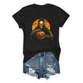 thumbnail image 1 of Neewe Halloween T Shirts for Women Summer Short Sleeve Crewneck Casual Cute Graphic Basic Tees Tops, 1 of 5