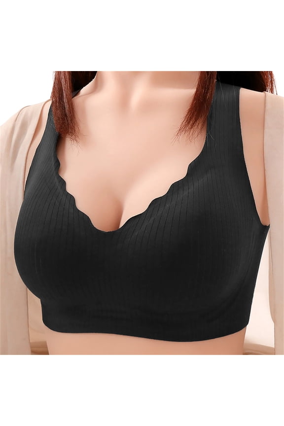 Jelly Bras for Women No Underwire Breathable Push Up Seamless Soft Comfort Everyday Tshirt Bra