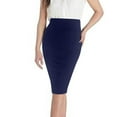 thumbnail image 1 of Neewe Ladies Essential Elastic Waist Drawstring Knee Length Skirt 2025 Daily Basic Style, 1 of 4