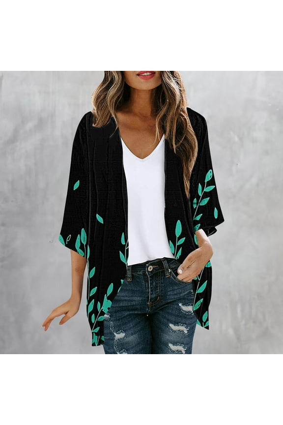 Long Sleeve Lightweight Thin 2025 Summer Cardigan for Women Casual Loose Fit Kimono Cover Up