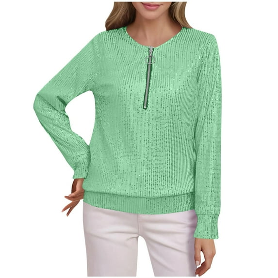 Neewe Long Sleeve Shirts for Women 2025 Fall Clothes Tunic Tops Loose Fit Dressy Crewneck Pullover Sweaters