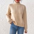 thumbnail image 1 of Neewe Long Sleeve Thermal Shirt for Women Light Fleece Tops Fall 2025 Crew Neck Casual Basic T-Shirts, 1 of 8