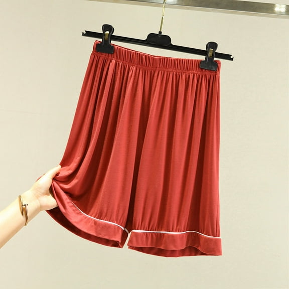 Neewe Modal Soft Lounge Shorts for Women High Waist Casual Sleepwear Cozy Pajama Bottom Comfy Pajama
