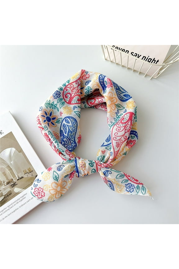 Multicolored Cotton Bandana for Women and Men Multi-purpose Headband Hair Scarf Protective Coverage