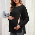 thumbnail image 1 of Neewe Nursing Shirts for Breastfeeding with Hidden Zippers Loose Fit Maternity Tops, 1 of 8