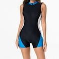 thumbnail image 1 of Neewe One Piece Swimsuit Women Color Block Print Bathing Suits Athletic Modest Swimwear, 1 of 9