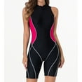 thumbnail image 1 of Neewe One Piece Swimsuit Women Color Block Print Bathing Suits Athletic Modest Swimwear, 1 of 9