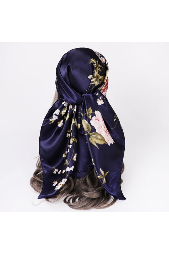 Satin Square Head Scarves Silk Like Neck Scarf Hair Sleeping Wraps Satin Silk Scarfs for Women