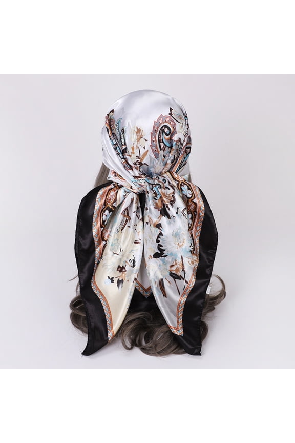 Satin Square Head Scarves Silk Like Neck Scarf Hair Sleeping Wraps Satin Silk Scarfs for Women