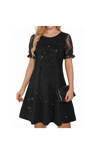 Sequin T Shirt Dress