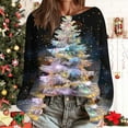 thumbnail image 1 of Neewe Sweatshirts for Women Crewneck Christmas Long Sleeve Loose Fit Knitting Cotton Tops Fashion 2025, 1 of 5