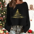 thumbnail image 1 of Neewe Sweatshirts for Women Crewneck Christmas Long Sleeve Loose Fit Knitting Cotton Tops Fashion 2025, 1 of 5