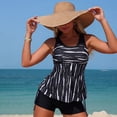 thumbnail image 1 of Neewe Tankini Swimsuits for Women Tummy Control Two Piece Modest Bathing Suits Floral Skirt Top with Boyshorts, 1 of 6