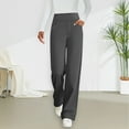 thumbnail image 1 of Neewe Wide Leg Pants Woman Pull on Stretchy Work Dress Pants High Waisted Business Casual Trousers Slacks, 1 of 8