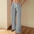 thumbnail image 1 of Neewe Wide Leg Sweatpants Women High Waisted Baggy Sweat Pants Drawstring Elastic Elevated Seams Loose Active Pants with Pockets, 1 of 8