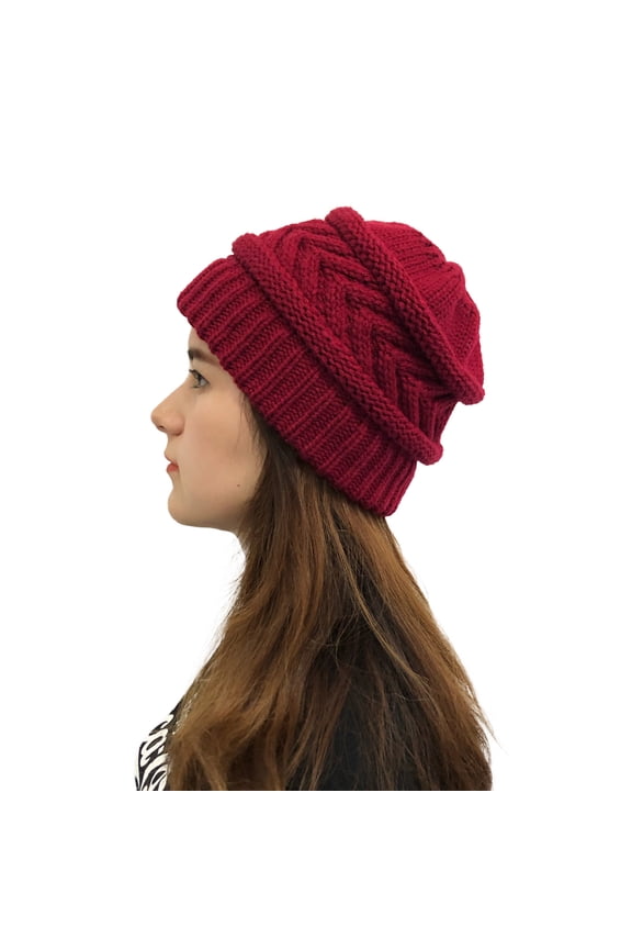 Winter Beanie for Men Women, Fleece Lined Beanie Soft Warm Knit Hat Ski Stocking Cuffed Cap