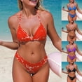thumbnail image 1 of Neewe Women High Waisted Bikini Sets Tummy Control Swimsuits Two Piece Drawstring Bathing Suit, 1 of 7