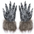 thumbnail image 1 of Neewe Women Men Enamel Werewolf Claw Gloves Halloween Carnival Costume Accessory, 1 of 8