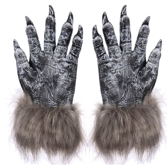 Neewe Women Men Enamel Werewolf Claw Gloves Halloween Carnival Costume Accessory