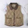 thumbnail image 1 of Neewe Women Quilted Casual Vest Lightweight Packable Sleeveless Jacket Button Top with Pocket 2XL-5XL, 1 of 3
