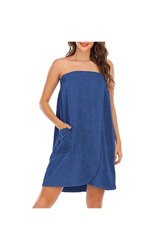 Women'S Soft Wrap Towel Full Length,Bath Robe After Shower Female Plush Long,Spa Bathrobes Lightweight With Pockets