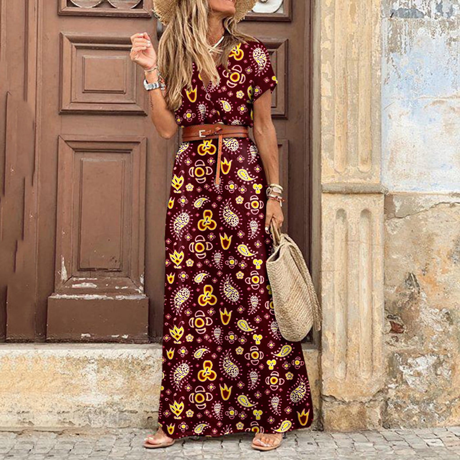 princess polly baby blue dress Pol Boho Midi Dress Double Gauze Patchwork Oversize Loose Fit Ivory Size S  M L main image 0