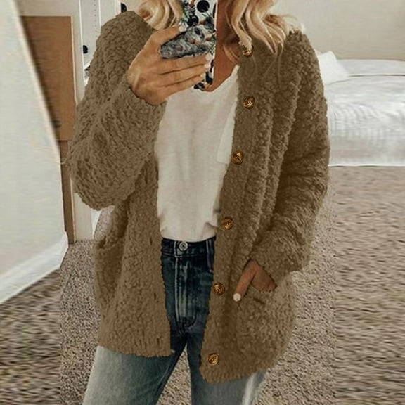 Neewe Women's 2025 Long Sleeve Cable Knit Cardigan Sweaters Open Front Fall Outerwear Coat Pockets